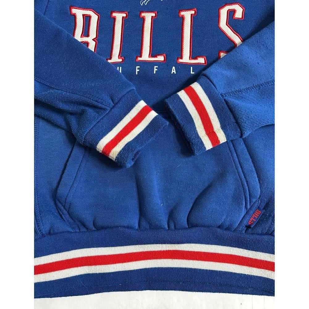Buffalo Bills Hoodie Blue Red White Stripes (youth size) - Picture 3 of 8